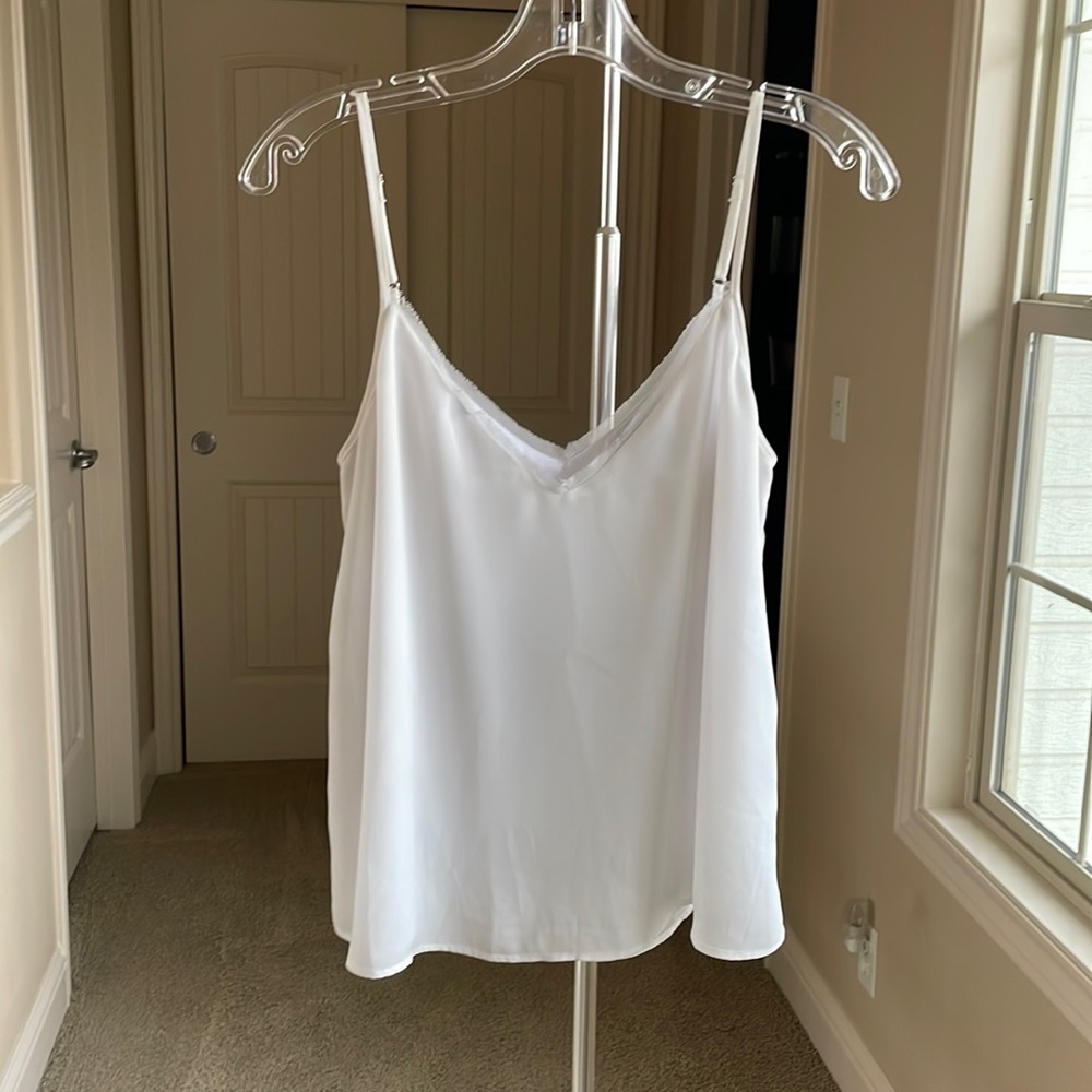 Evereve Allison Joy brand cami. White and lined with double layer. Size S.